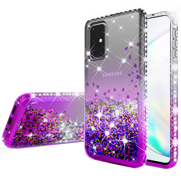 clear liquid phone case for samsung galaxy s20 - purple - www.coverlabusa.com