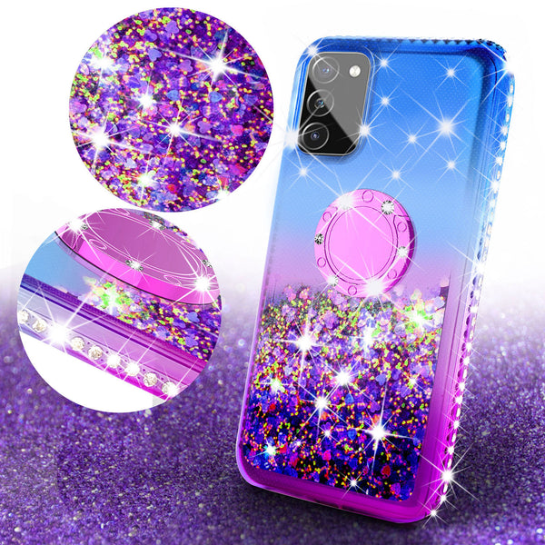 glitter phone case for samsung galaxy s20 fan edition - blue/purple gradient - www.coverlabusa.com