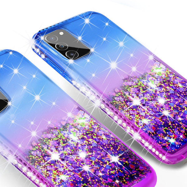 glitter phone case for samsung galaxy s20 fan edition - blue/purple gradient - www.coverlabusa.com