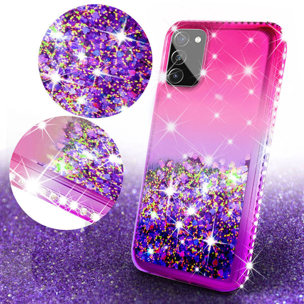 glitter phone case for samsung galaxy s20 fan edition - hot pink/purple gradient - www.coverlabusa.com