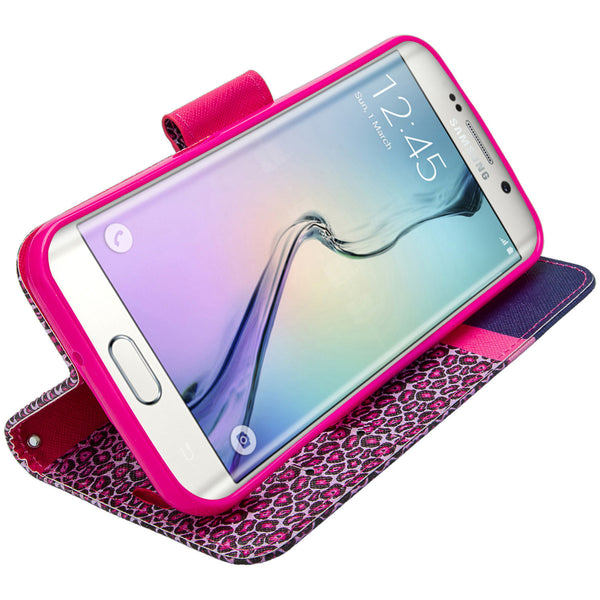 galaxy S6 Edge Plus cover, galaxy S6 Edge Plus wallet case - Cheetah Prints - www.coverlabusa.com