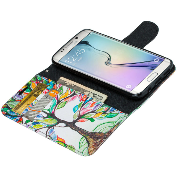 galaxy S6 Edge Plus cover, galaxy S6 Edge Plus wallet case - Colorful Tree - www.coverlabusa.com