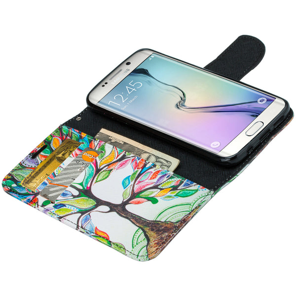 galaxy s7 edge cover, galaxy s7 edge wallet case - Colorful Tree - www.coverlabusa.com