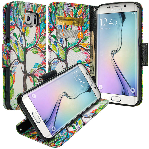 galaxy s7 edge cover, galaxy s7 edge wallet case - Colorful Tree - www.coverlabusa.com