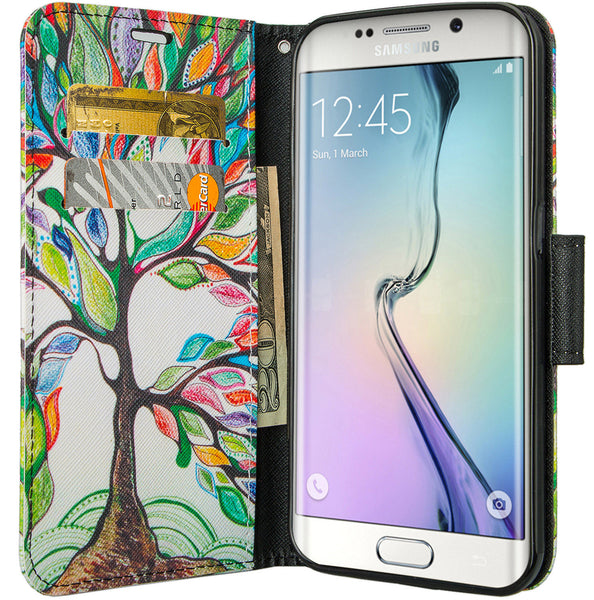 galaxy S6 Edge Plus cover, galaxy S6 Edge Plus wallet case - Colorful Tree - www.coverlabusa.com