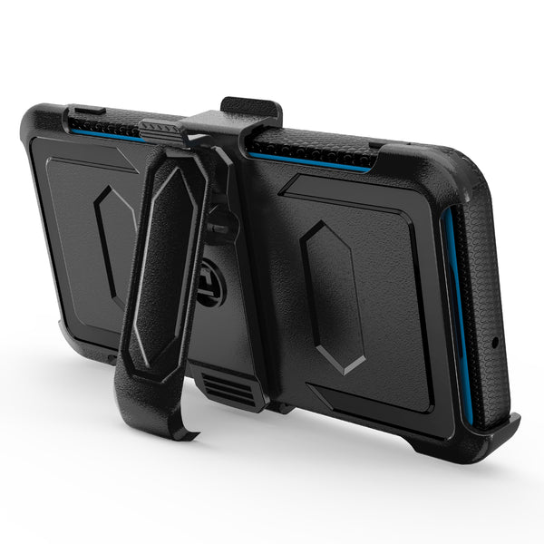 samsung galaxy a32 5g heavy duty holster case - blue - www.coverlabusa.com