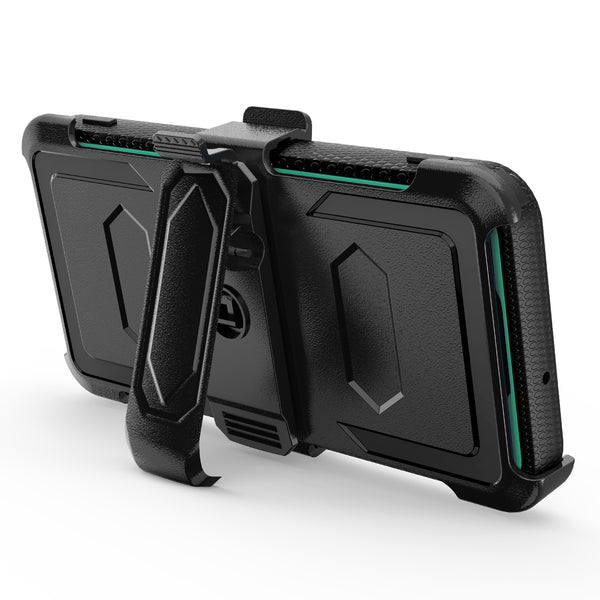 samsung galaxy a32 5g heavy duty holster case - teal - www.coverlabusa.com