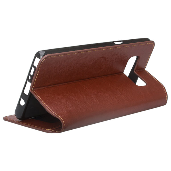Galaxy Note 8 Wallet Case - brown - www.coverlabusa.com