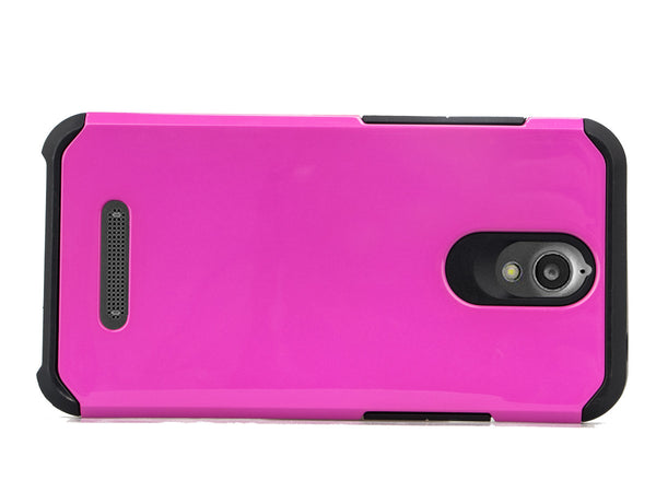 ZTE Obsidian Slim Hybrid Dual Layer Case - Hot Pink/Black - www.coverlabusa.com