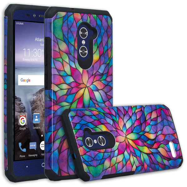 zmax pro case, zmax pro hybrid case - rainbow flower - www.coverlabusa.com