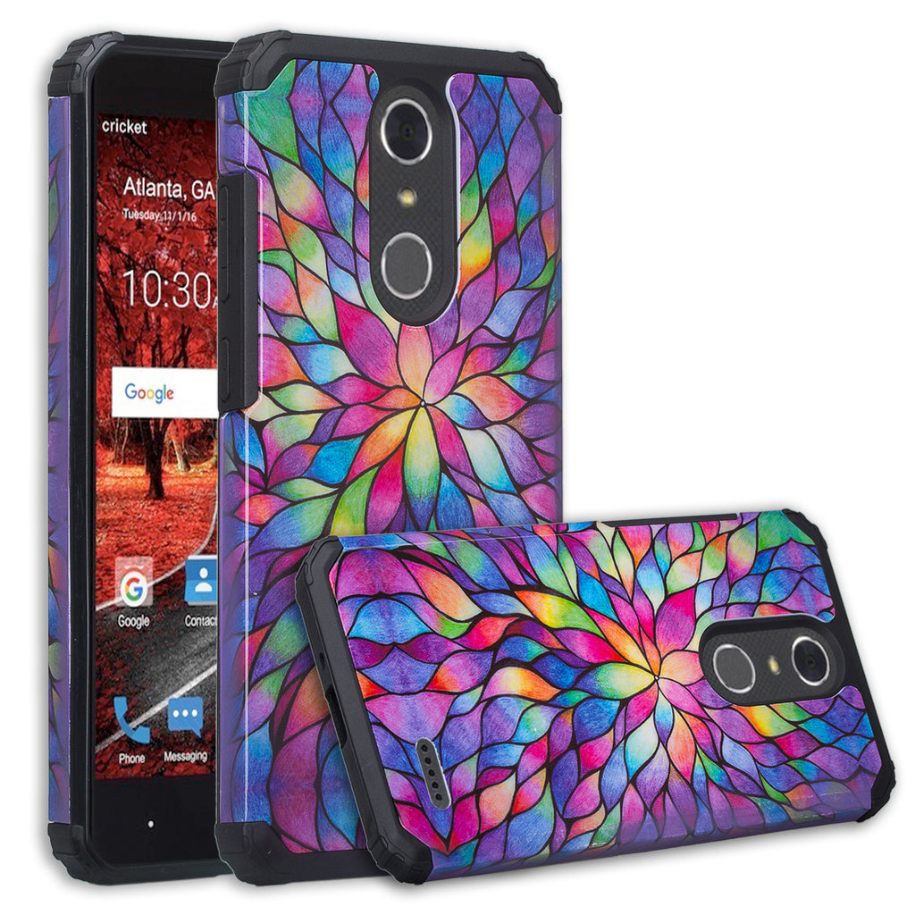 ZTE Grand X4, Blade Spark Z971 Case - Rainbow Flower - www.coverlabusa.com