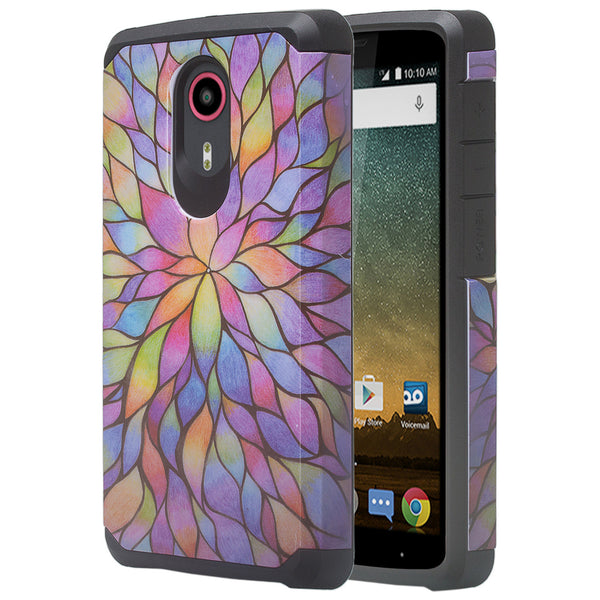 ZTE Ultra | Uhura | Quest Case - rainbow flower - www.coverlabusa.com