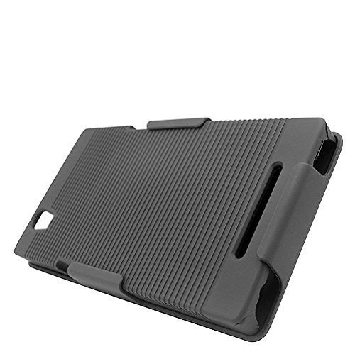 zte zmax combo holster shell case - bk - www.coverlabusa.com