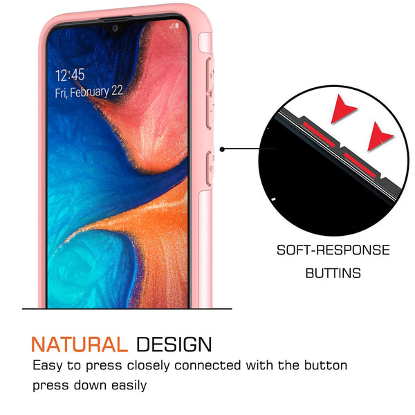 samsung galaxy a10e glitter hybrid case - rose gold - www.coverlabusa.com