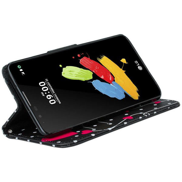 LG Stylo 2 Case, Stylo 2 V, Stylo 2 Plus Wallet Case - polka dots - www.coverlabusa.com