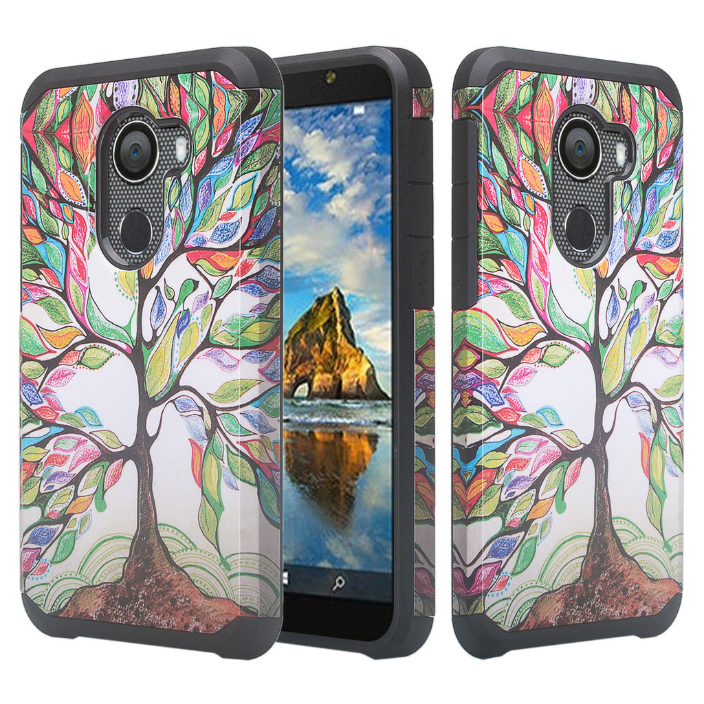 alcatel a30 plus hybrid case - vibrant tree - www.coverlabusa.com