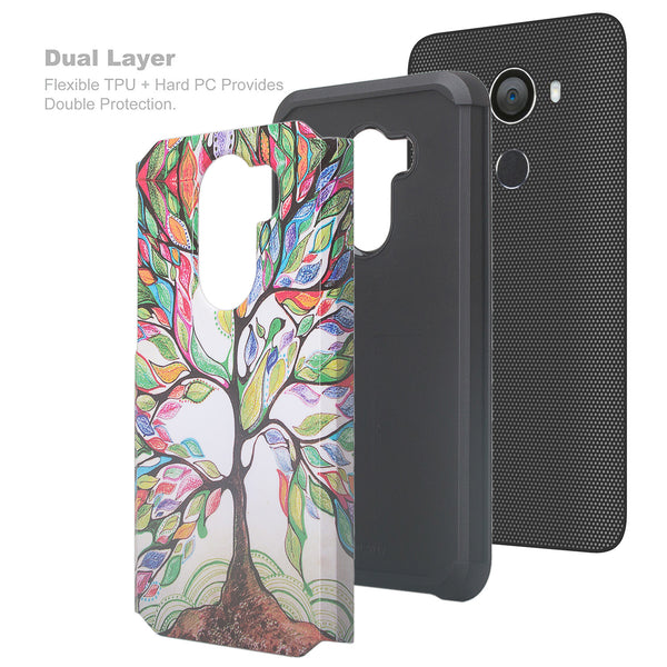 alcatel a30 plus hybrid case - vibrant tree - www.coverlabusa.com