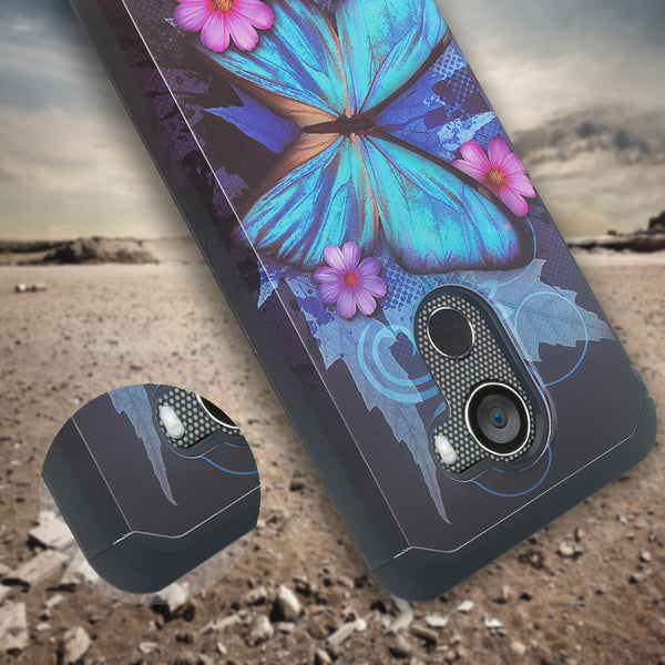 alcatel a30 plus hybrid case - blue butterfly - www.coverlabusa.com