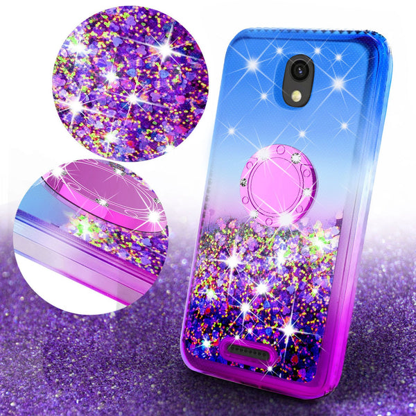 glitter phone case for alcatel insight - blue/purple gradient - www.coverlabusa.com