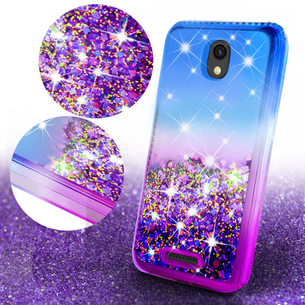 glitter phone case for alcatel insight - blue/purple gradient - www.coverlabusa.com