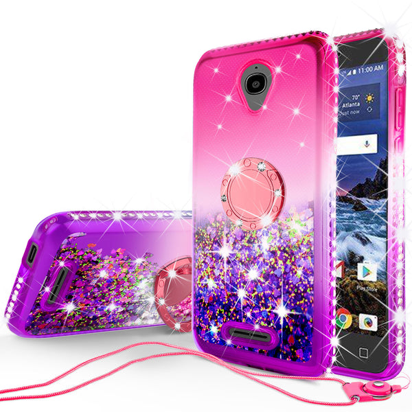 glitter ring phone case for alcatel verso - pink gradient - www.coverlabusa.com 