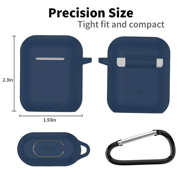 apple airpods charging case silicone cover - www.coverlabusa.com - navy