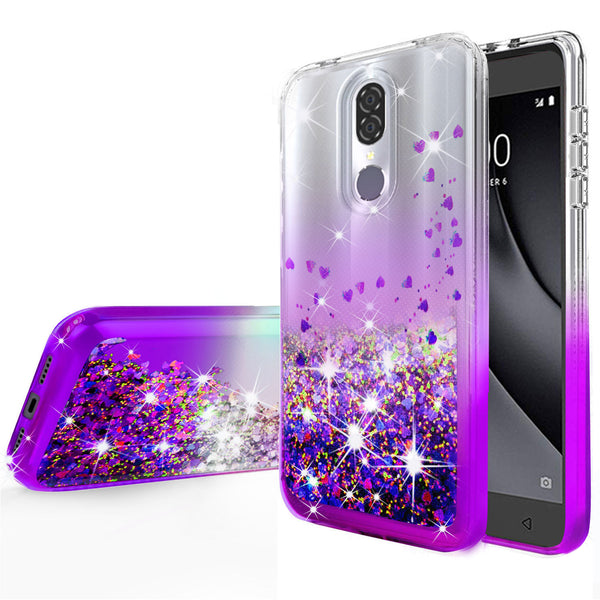 clear liquid phone case for nokia 3.1 plus - purple - www.coverlabusa.com