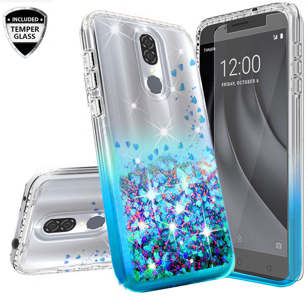 clear liquid phone case for coolpad legacy - teal - www.coverlabusa.com