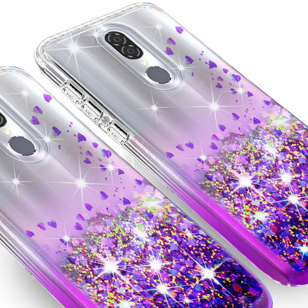 clear liquid phone case for nokia 3.1 plus - purple - www.coverlabusa.com