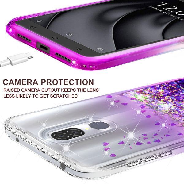 clear liquid phone case for nokia 3.1 plus - purple - www.coverlabusa.com