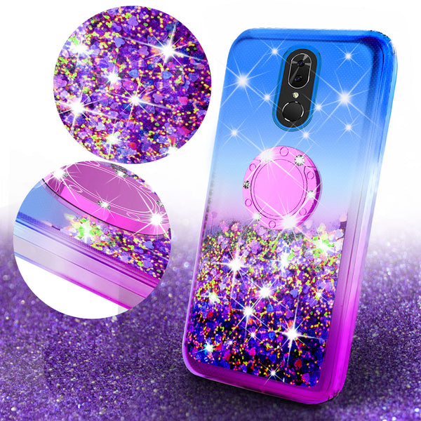 glitter phone case for nokia 3.1 plus - hot pink/purple gradient - www.coverlabusa.com