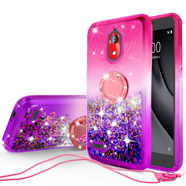 glitter phone case for coolpad illumina - hot pink/purple gradient - www.coverlabusa.com