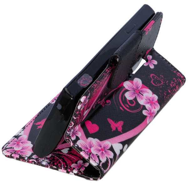 coolpad rogue wallet case - heart butterflies - www.coverlabusa.com