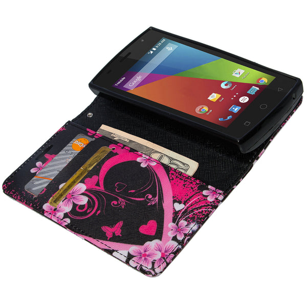 coolpad rogue wallet case - heart butterflies - www.coverlabusa.com