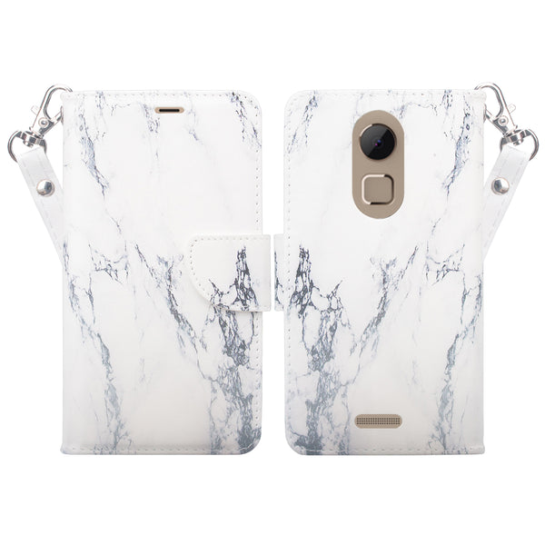 Coolpad REVVL Plus Wallet Case - Marble - www.coverlabusa.com