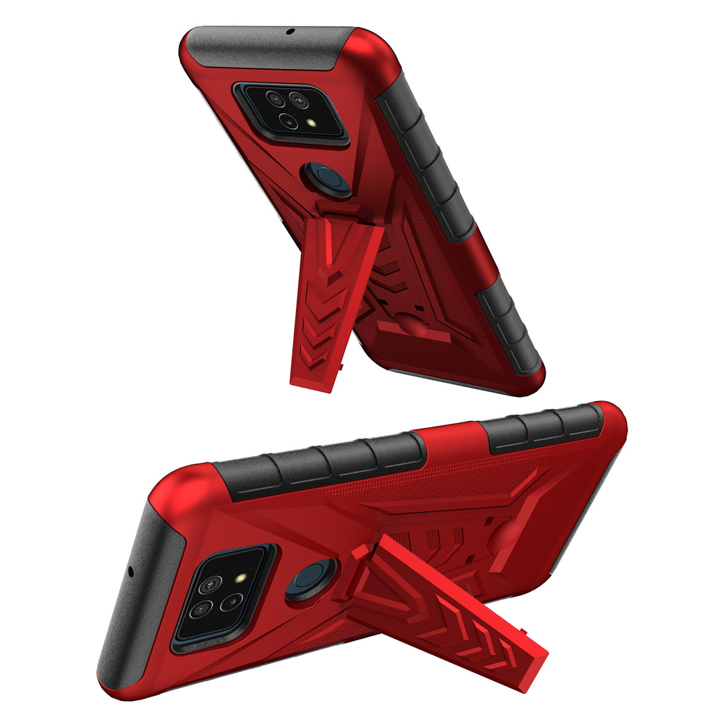 Dual Layer Hybrid Shockproof Protection Impact Rugged Phone Case Armor Cover  For AT&T Maestro Max Cricket Ovation 2