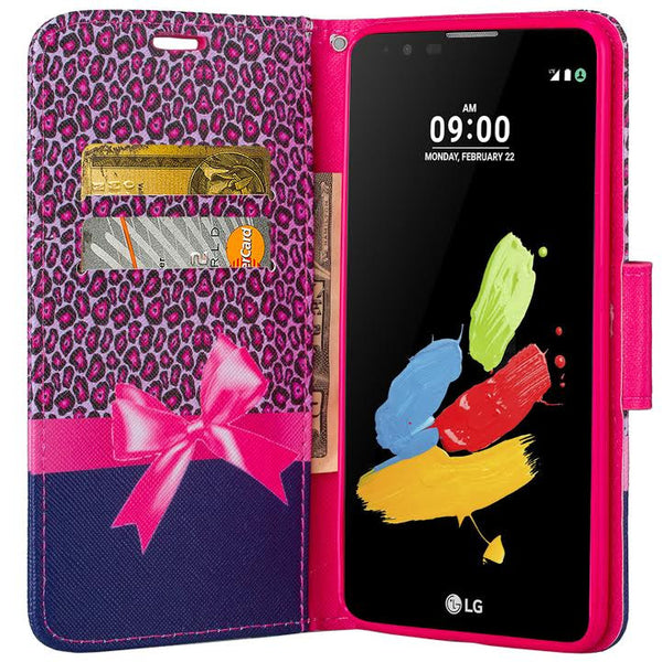 LG Stylo 2 Case, Stylo 2 V, Stylo 2 Plus Wallet Case - cheetah print - www.coverlabusa.com