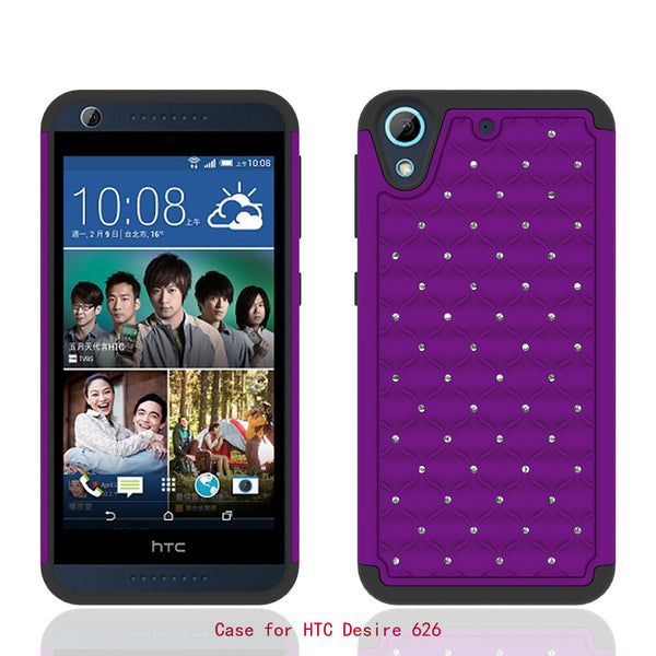 HTC Desire 626 Case - Purple/Black - www.coverlabusa.com