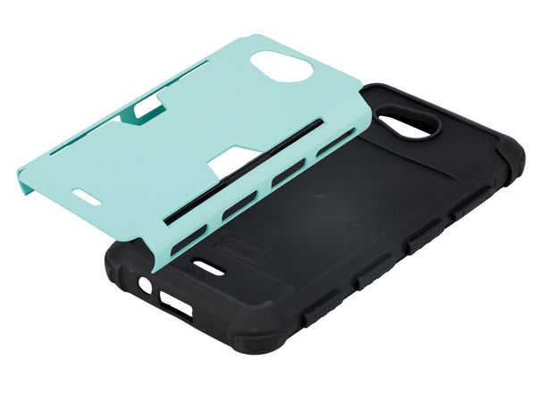 Kyocera Hydro Wave case - teal hybrid with card slot - www.coverlabusa.com