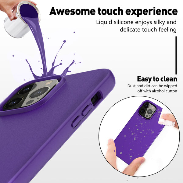 apple iphone 13 pro max full-body tpu case - purple - www.coverlabusa.com