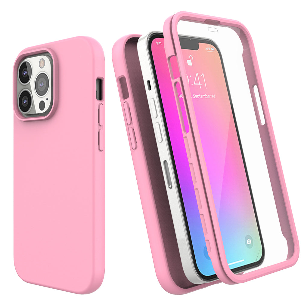 For iPhone 13 Pro Max Shockproof Girls Phone Case Cute Cover+screen  Protection
