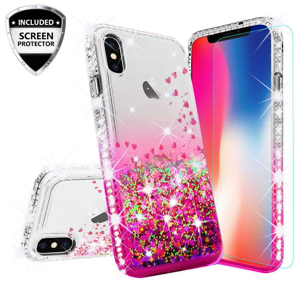 For Apple App Icon Liquid Glitter Quicksand Silicone Soft Case for IPhone  Xs Max Xr X 6 6s 7 8 Plus 10 Cute Coque Bling Cover - AliExpress