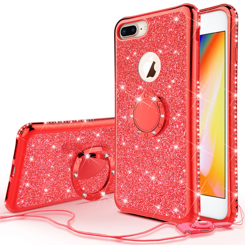 Glitter Cute Phone Case Girls Kickstand Compatible for Apple iPhone XS –  SPY Phone Cases and accessories