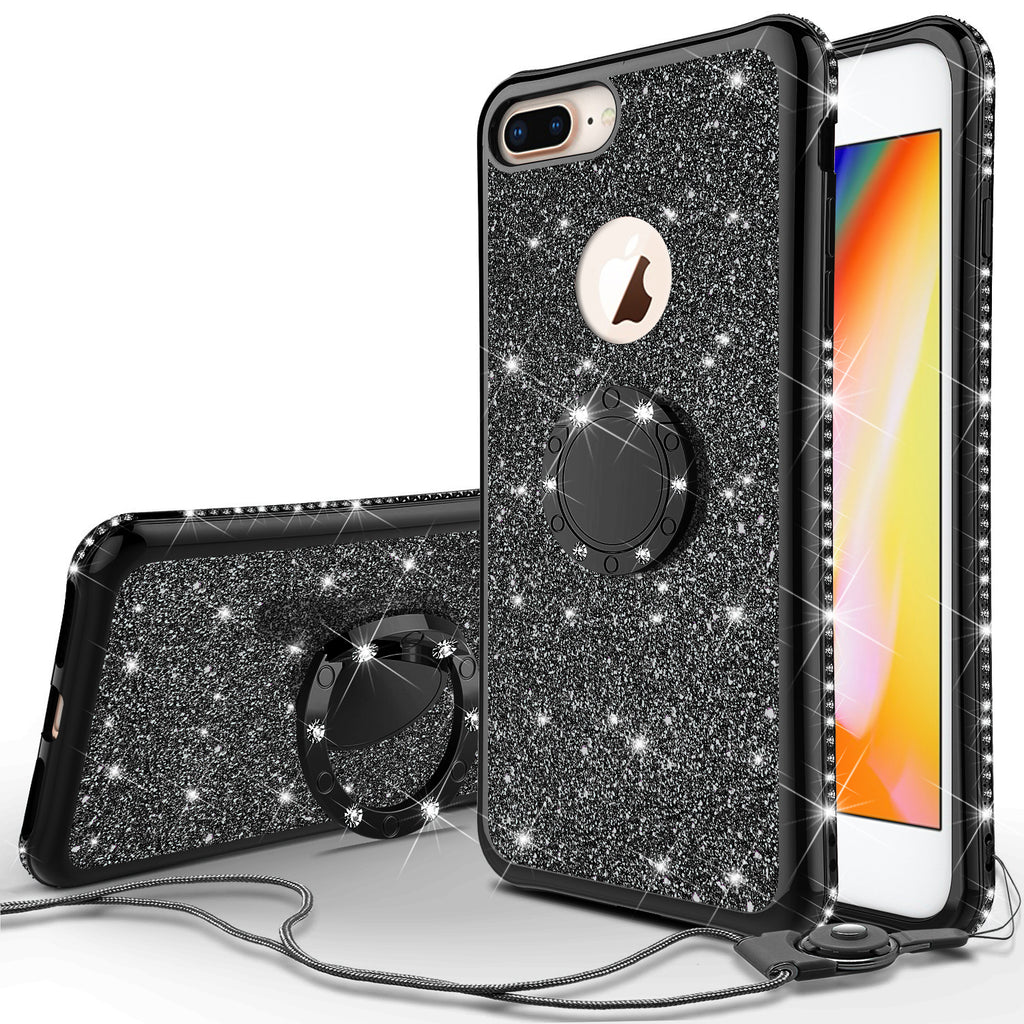 frugthave Formode kaste støv i øjnene Glitter Cute Phone Case Girls Kickstand Compatible for Apple iPhone 8 – SPY  Phone Cases and accessories