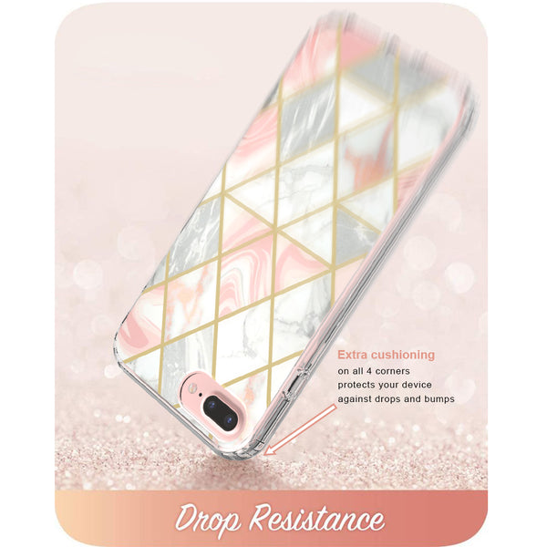 apple ipohne 8 plus full-body case - pink marble - www.coverlabusa.com