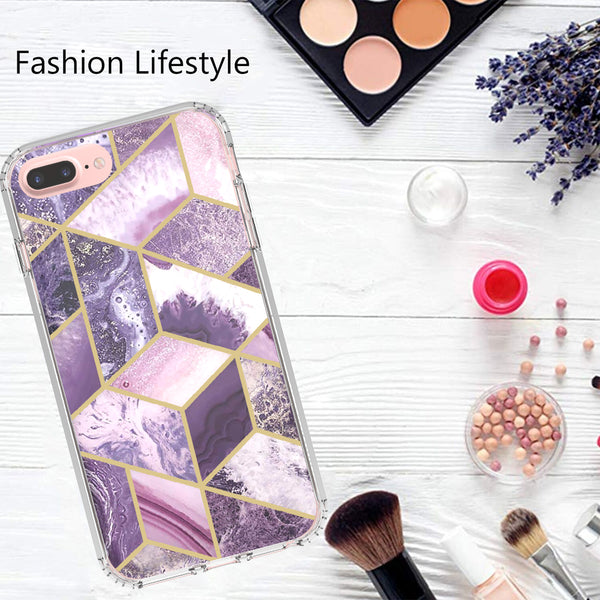 apple ipohne 8 plus full-body case - purple marble - www.coverlabusa.com