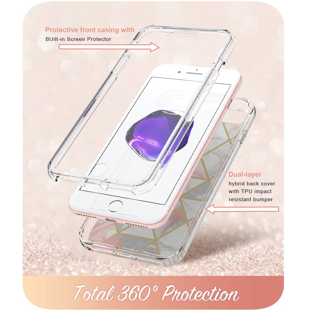 Coverlab Apple iPhone 7 Plus Case, Easy Grip Slim Armor Bumper Case for iPhone 7 Plus - Hot Pink