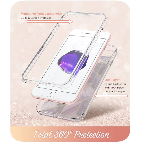 apple ipohne 8 plus full-body case - purple marble - www.coverlabusa.com