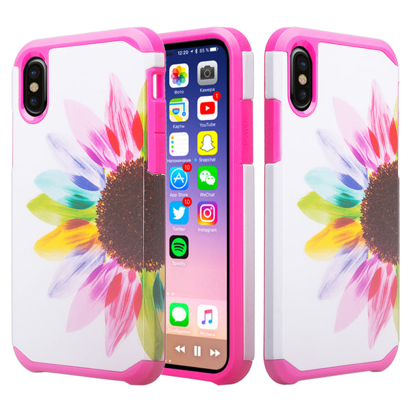 apple iphone xs max hybrid case - vivid sunflower - www.coverlabusa.com