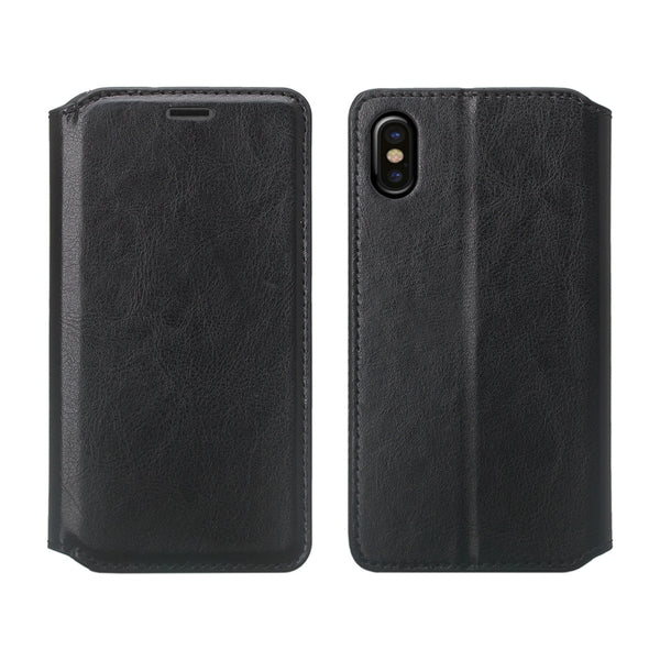 apple iphone x, iphone 10 wallet case - black - www.coverlabusa.com